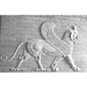 ペルシャ王都にあった羽と角のあるライオン（ルーブル美術館）