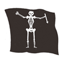 海賊の死を意味する黒旗